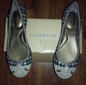 Lands End captoe flats